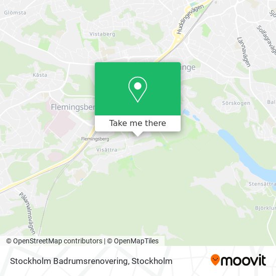 Stockholm Badrumsrenovering map