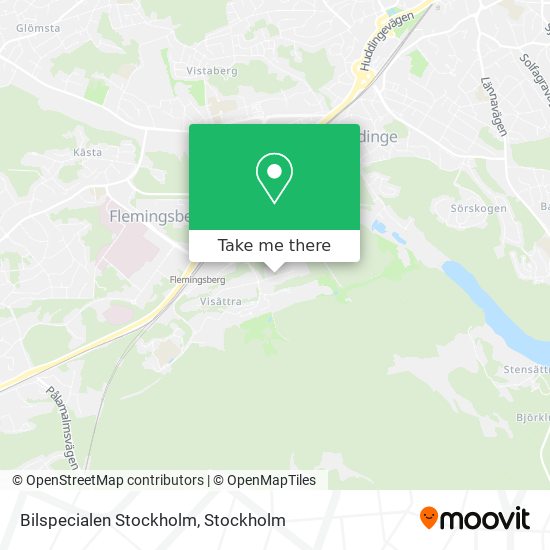 Bilspecialen Stockholm map