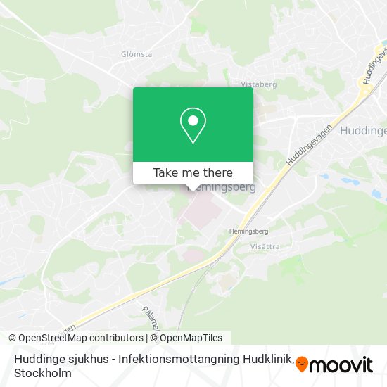 Huddinge sjukhus - Infektionsmottangning Hudklinik map