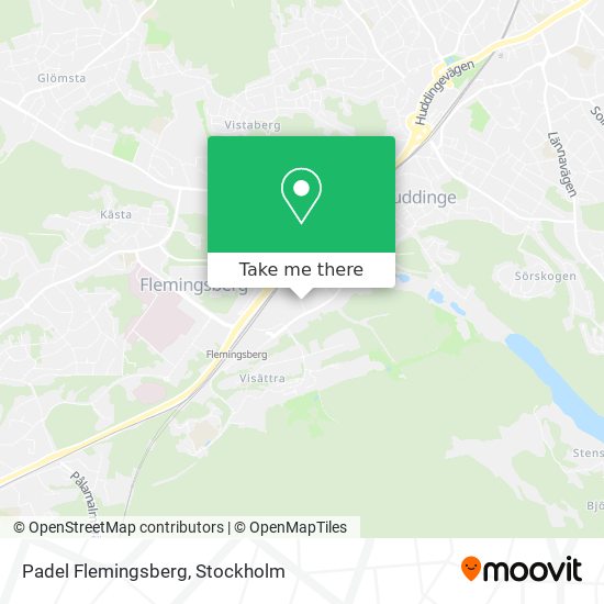 Padel Flemingsberg map