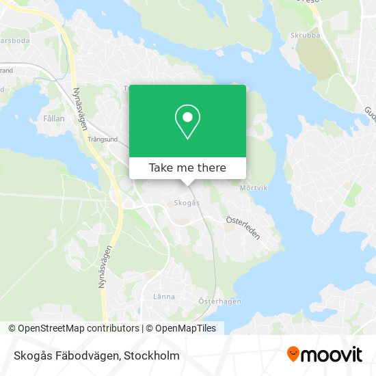 Skogås Fäbodvägen map