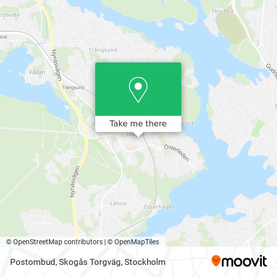 Postombud, Skogås Torgväg map