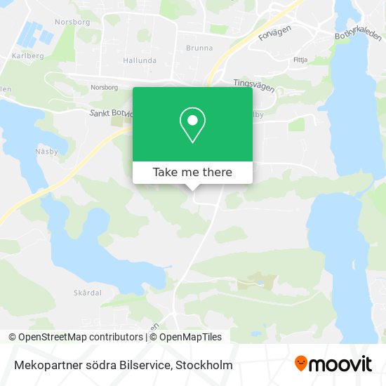 Mekopartner södra Bilservice map