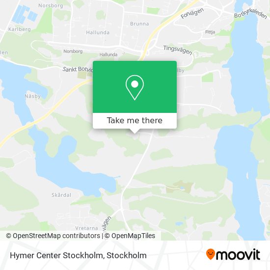 Hymer Center Stockholm map