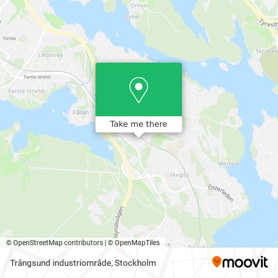 Trångsund industriområde map