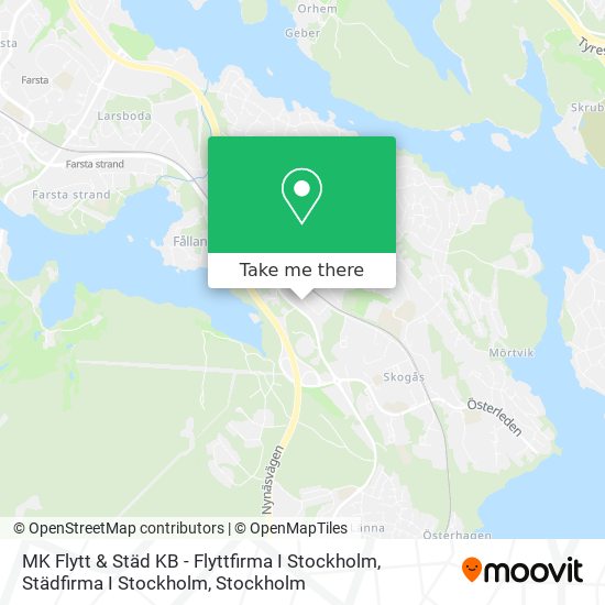 MK Flytt & Städ KB - Flyttfirma I Stockholm, Städfirma I Stockholm map