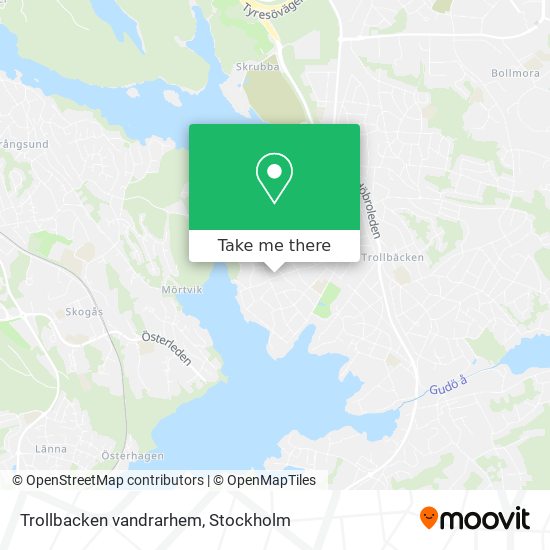 Trollbacken vandrarhem map