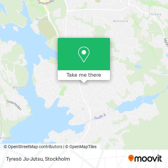 Tyresö Ju-Jutsu map