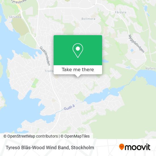 Tyresö Blås-Wood Wind Band map