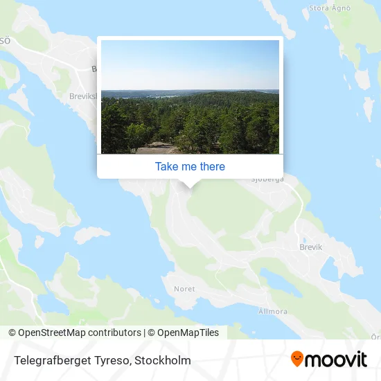 Telegrafberget Tyreso map