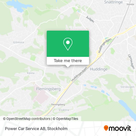 Power Car Service AB map