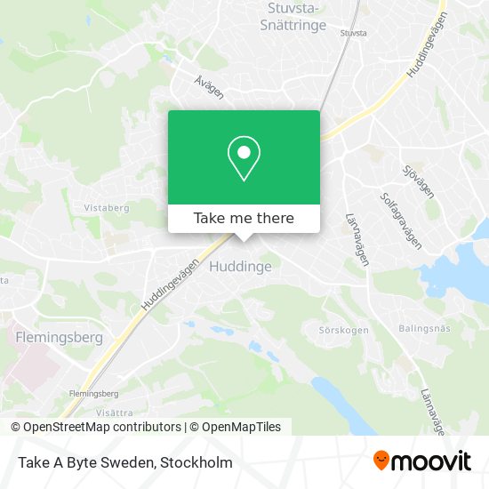 Take A Byte Sweden map