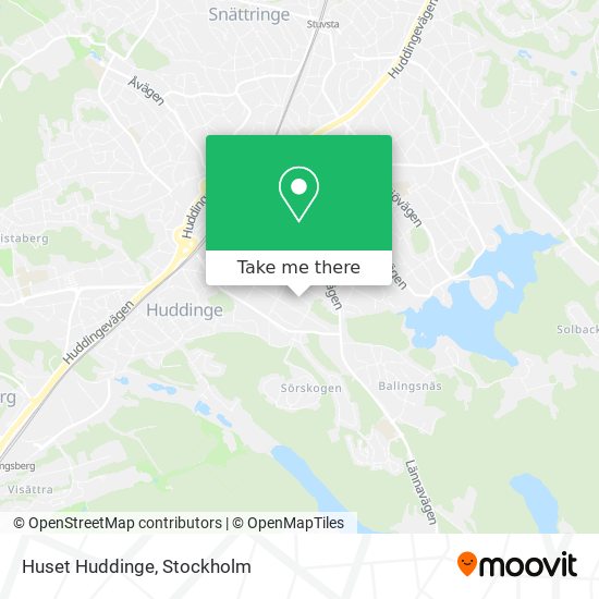 Huset Huddinge map