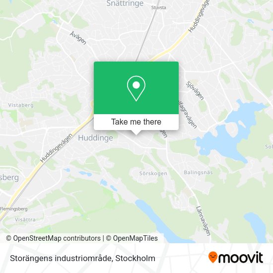 Storängens industriområde map
