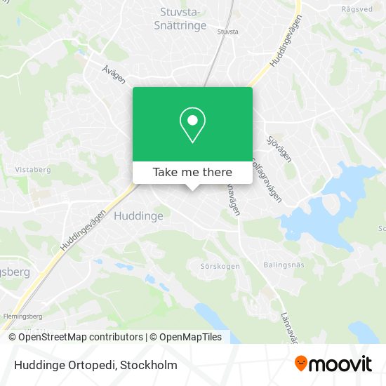 Huddinge Ortopedi map