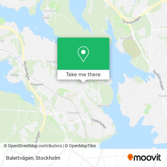 Balettvägen map