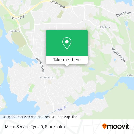 Meko Service Tyresö map