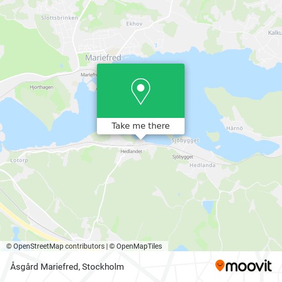 Åsgård Mariefred map