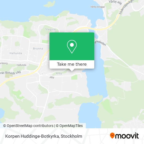 Korpen Huddinge-Botkyrka map