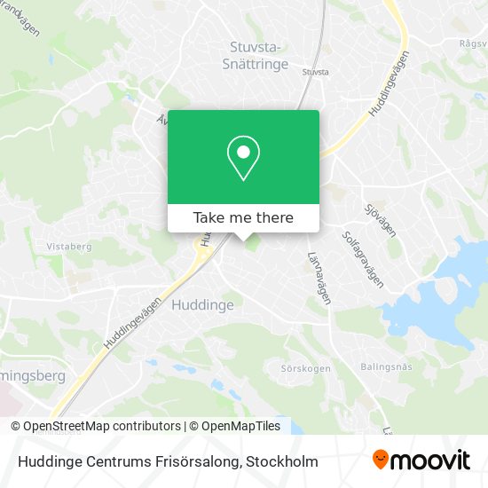Huddinge Centrums Frisörsalong map