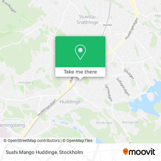 Sushi Mango Huddinge map