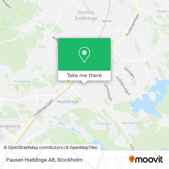 Pausen Huddinge AB map