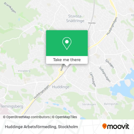 Huddinge Arbetsförmedling map