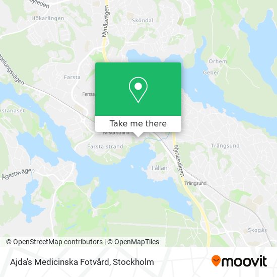 Ajda's Medicinska Fotvård map