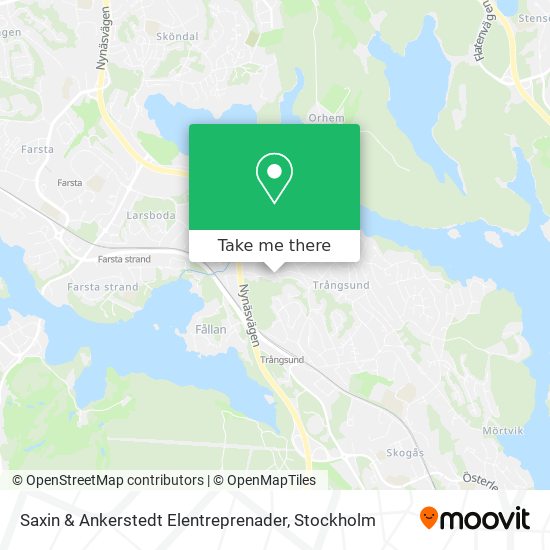 Saxin & Ankerstedt Elentreprenader map