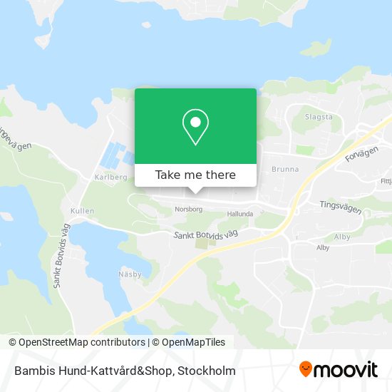 Bambis Hund-Kattvård&Shop map