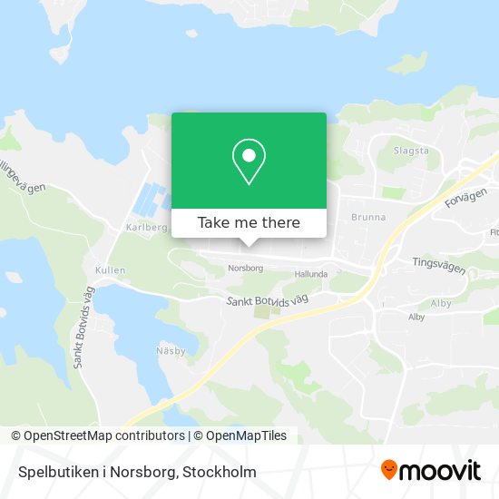 Spelbutiken i Norsborg map