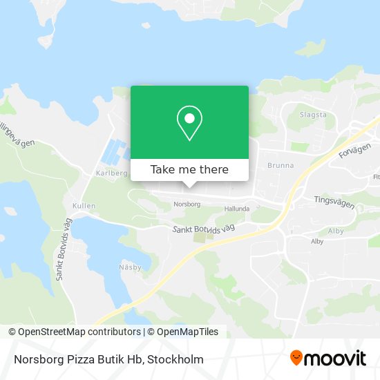 Norsborg Pizza Butik Hb map