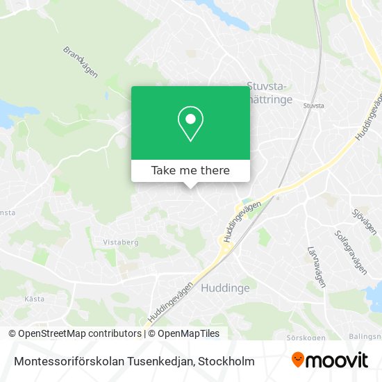 Montessoriförskolan Tusenkedjan map