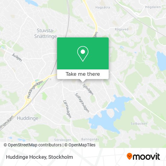 Huddinge Hockey map