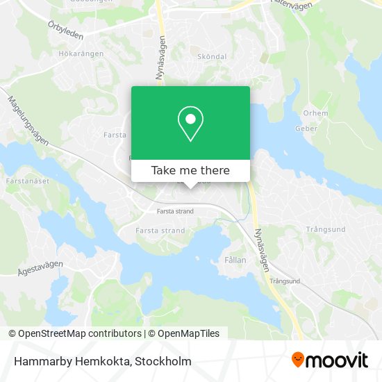 Hammarby Hemkokta map