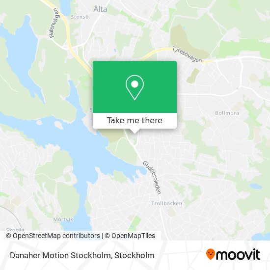 Danaher Motion Stockholm map