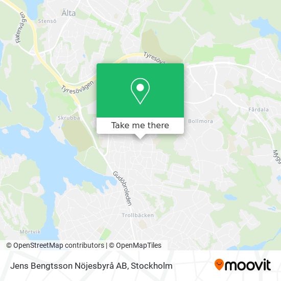 Jens Bengtsson Nöjesbyrå AB map