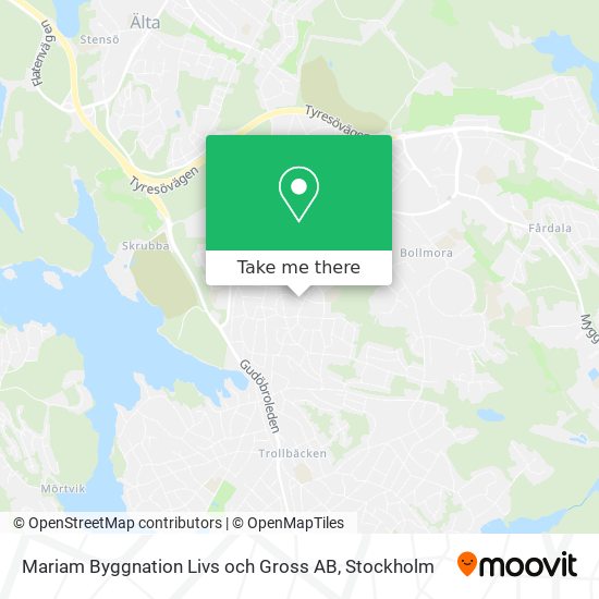 Mariam Byggnation Livs och Gross AB map