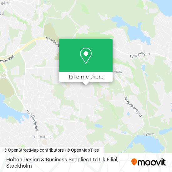 Holton Design & Business Supplies Ltd Uk Filial map