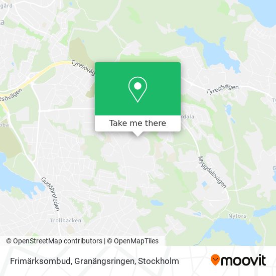 Frimärksombud, Granängsringen map