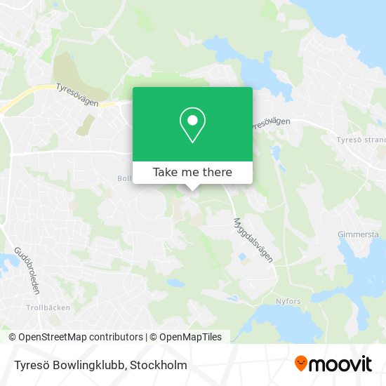 Tyresö Bowlingklubb map