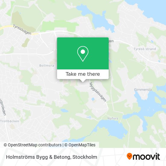 Holmströms Bygg & Betong map