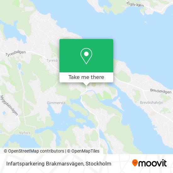 Infartsparkering Brakmarsvägen map