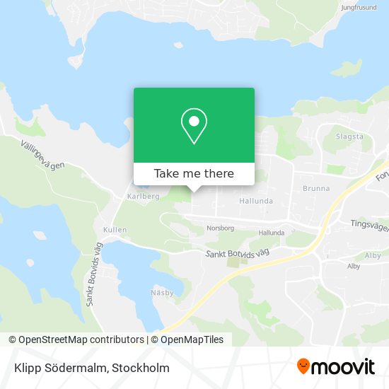 Klipp Södermalm map