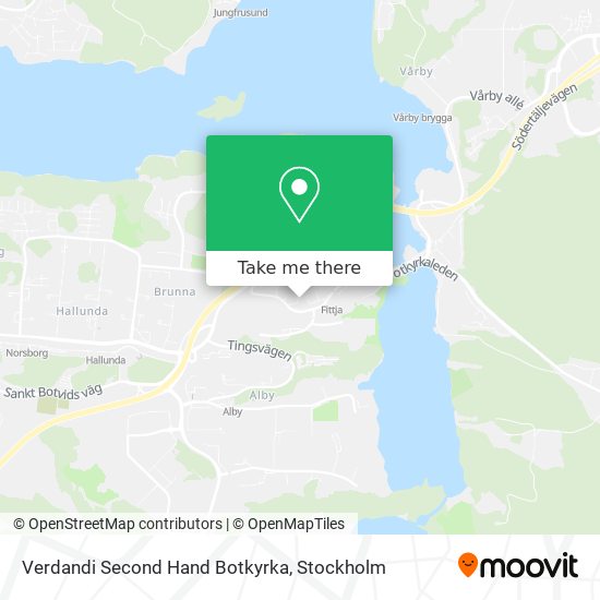 Verdandi Second Hand Botkyrka map