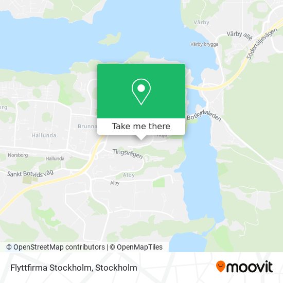 Flyttfirma Stockholm map