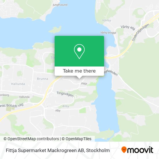 Fittja Supermarket Mackrogreen AB map