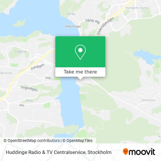 Huddinge Radio & TV Centralservice map