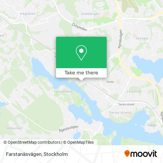 Farstanäsvägen map