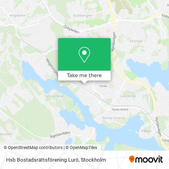 Hsb Bostadsrättsförening Lurö map